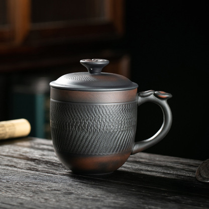 紫陶跳刀靈芝水杯