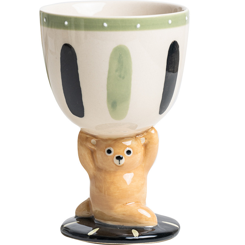 可愛手繪立體水杯