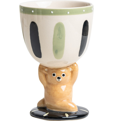 可愛手繪立體水杯