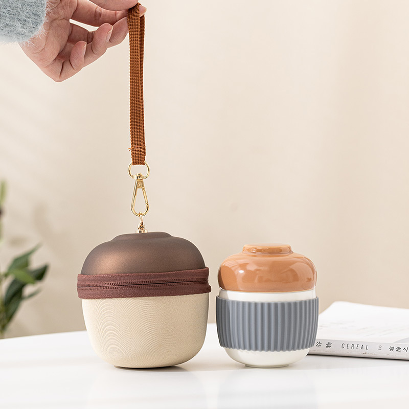 日式松果旅行茶具套裝