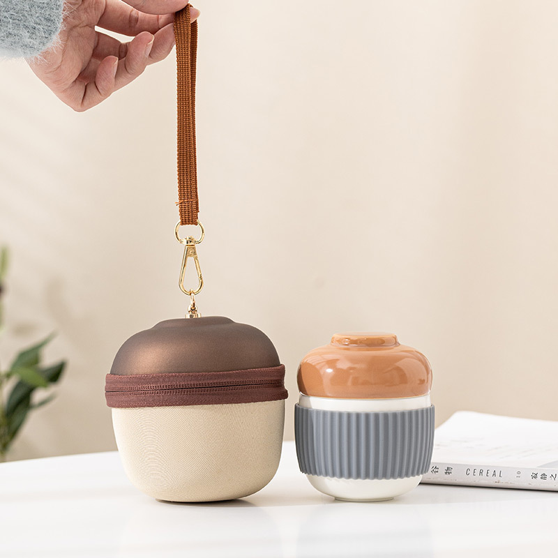 日式松果旅行茶具套裝