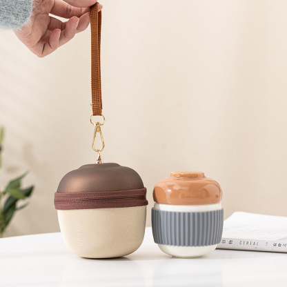 日式松果旅行茶具套裝