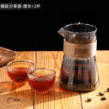 條紋咖啡分享壺套裝