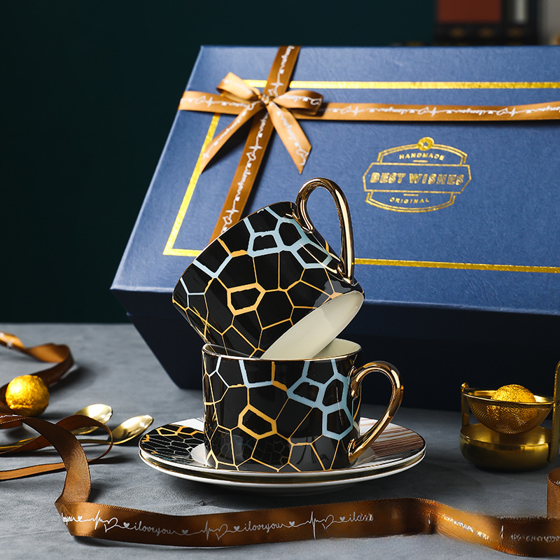 高檔精緻高顏值陶瓷咖啡杯子