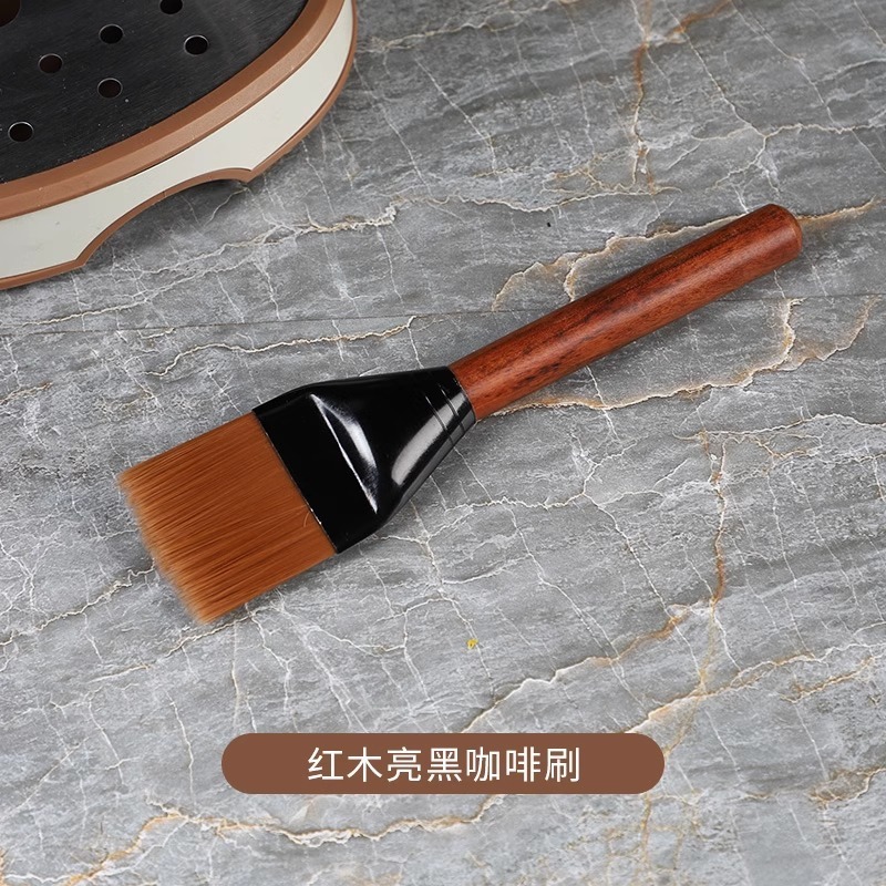 咖啡毛刷磨豆機清理刷木質桌面清潔筆刷軟毛沖煮頭清理刷子