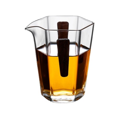 六角公道杯胡桃木手柄茶漏功夫茶具