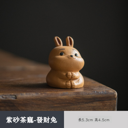 紫砂茶寵-瑜伽兔