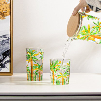 高顏值浮雕果汁杯洋酒杯