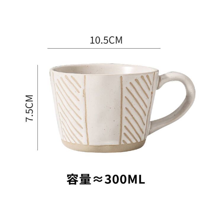日式大容量陶土杯