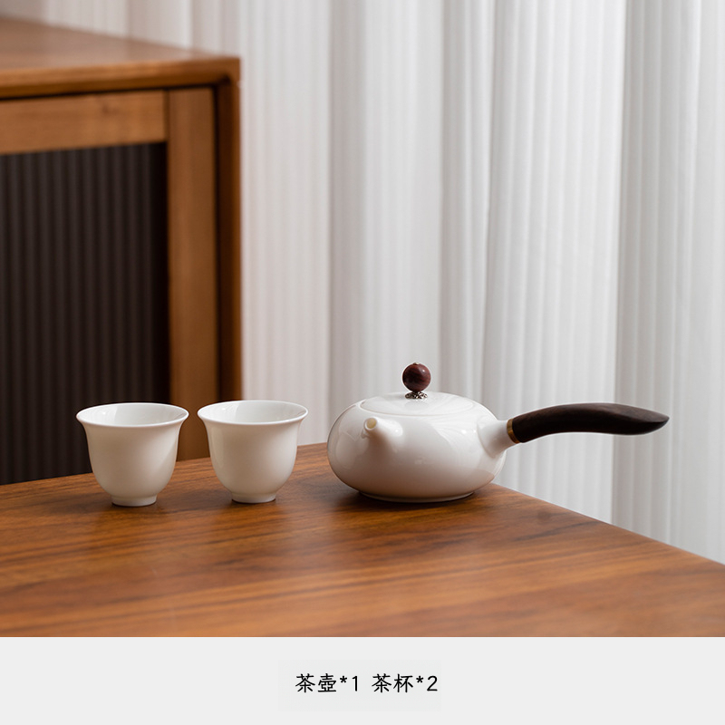 羊脂玉白瓷茶具套裝