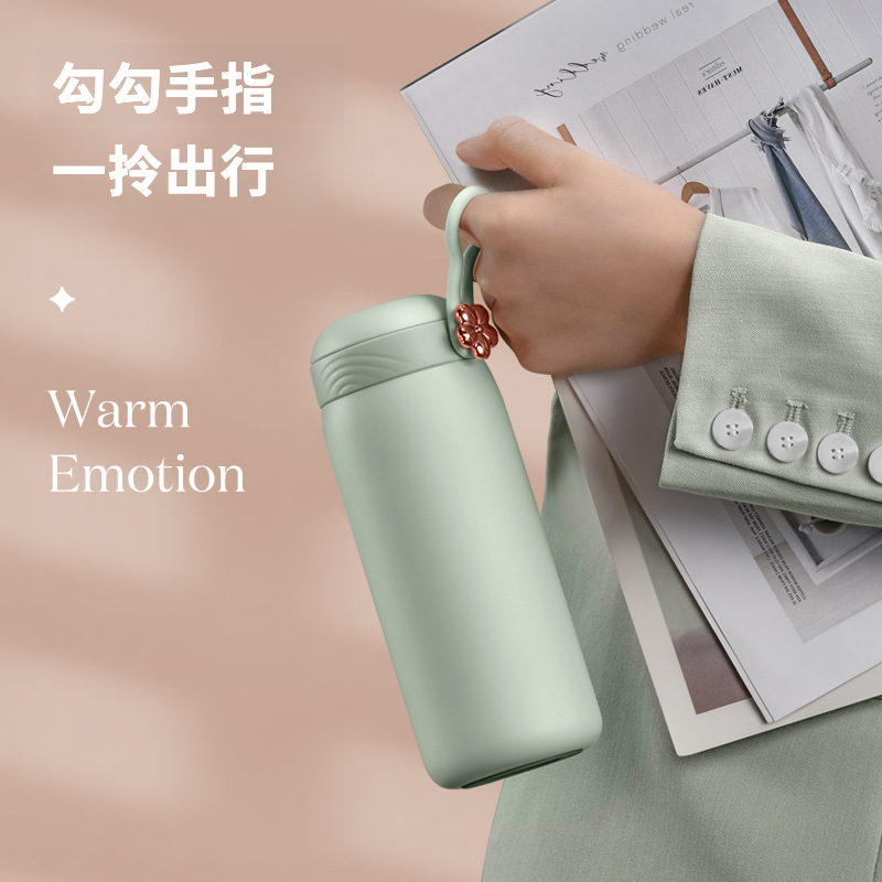 花語莫蘭迪色隨行保溫杯