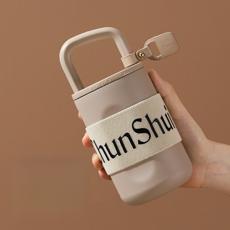 爆款鎖形咖啡保溫杯