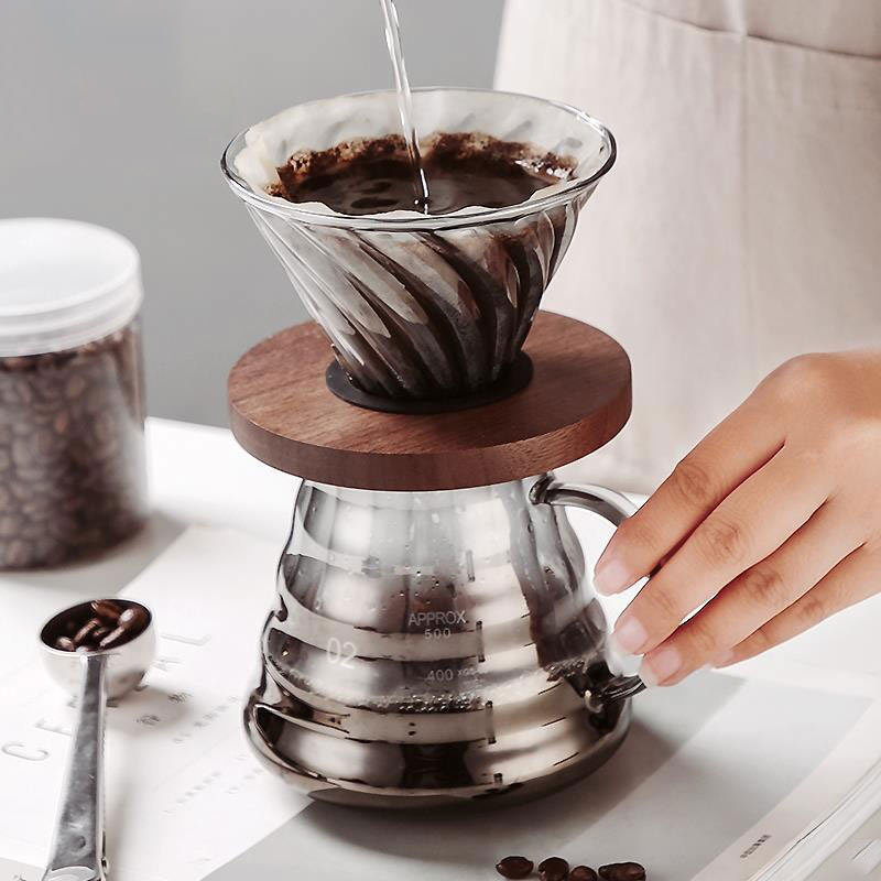 鑽石條紋手沖咖啡壺