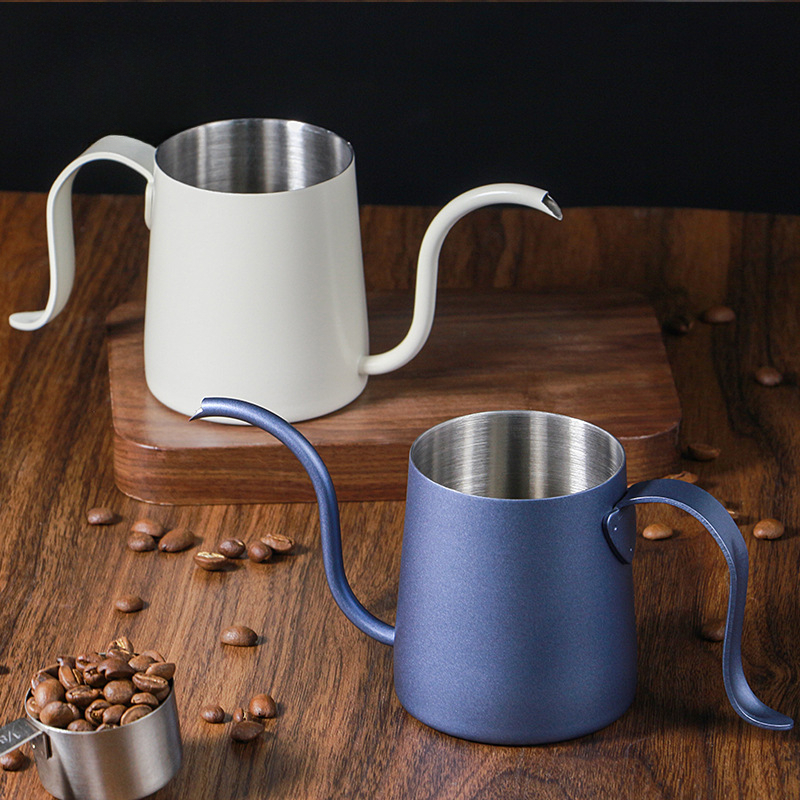 手沖咖啡壺不鏽鋼拉絲工藝