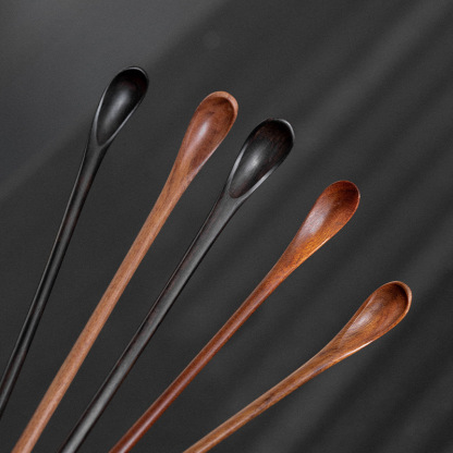 實木茶則茶撥長柄茶匙勺茶具配件