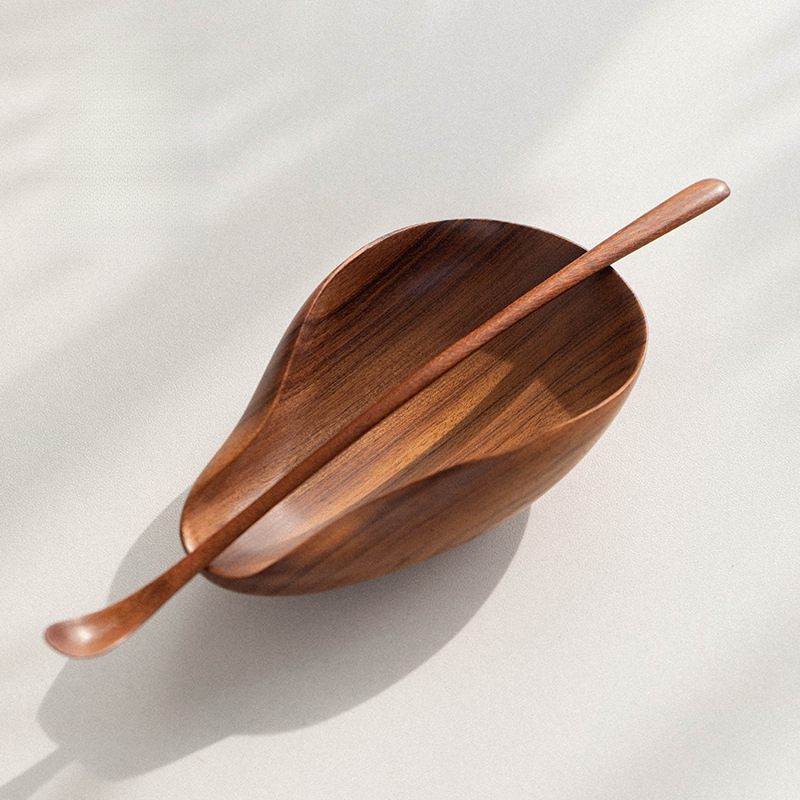 實木茶則茶撥長柄茶匙勺茶具配件