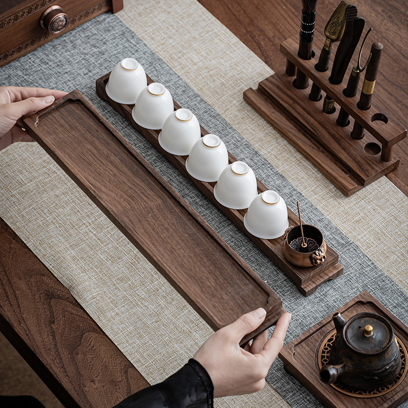 胡桃木實木茶盤可拆分幹泡盤