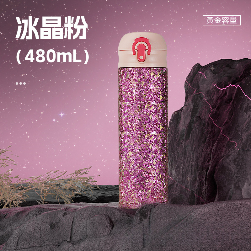 鈦杯內外純鈦彈跳保溫杯子