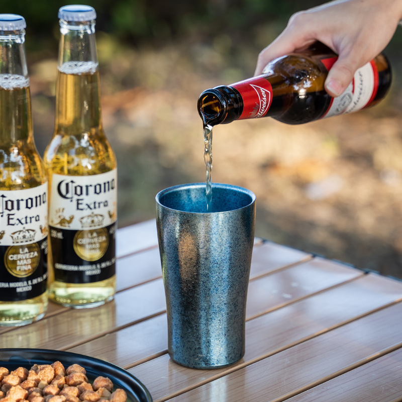 純鈦戶外雙層隔熱杯