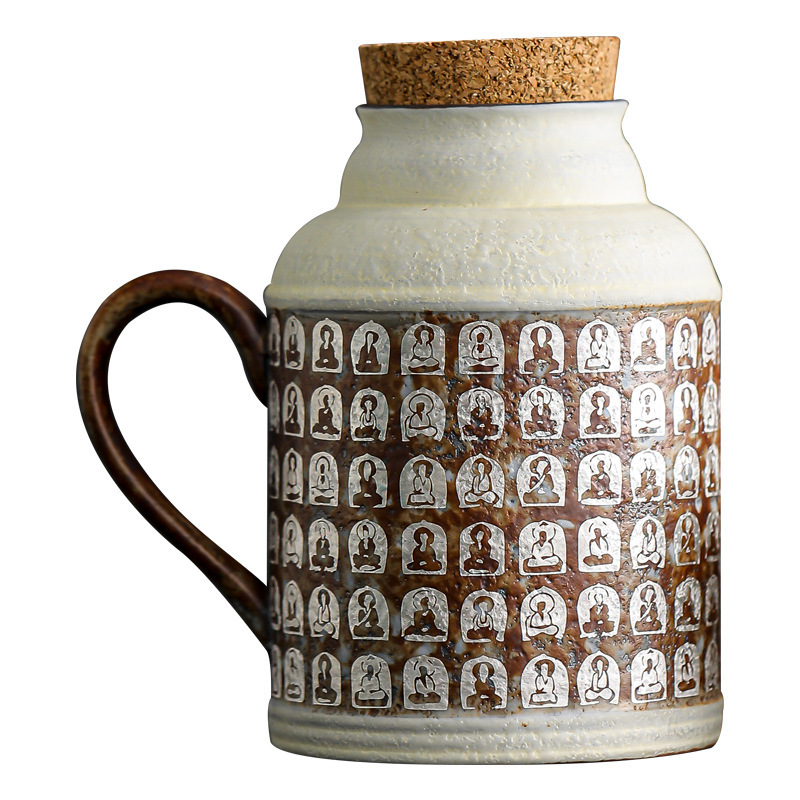 復古岩泥小暖壺泡茶萬佛保溫瓶