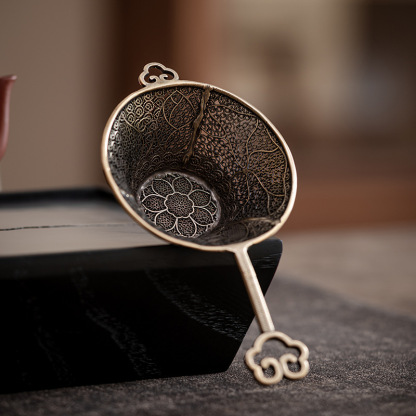 銅製茶漏濾茶器