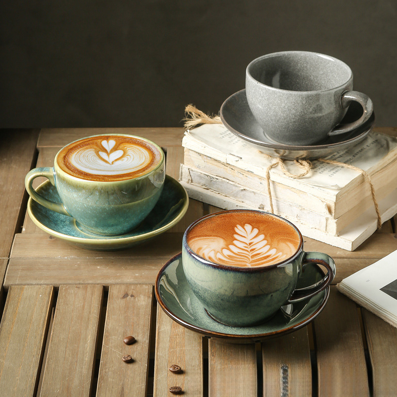 拿鐵拉花咖啡杯