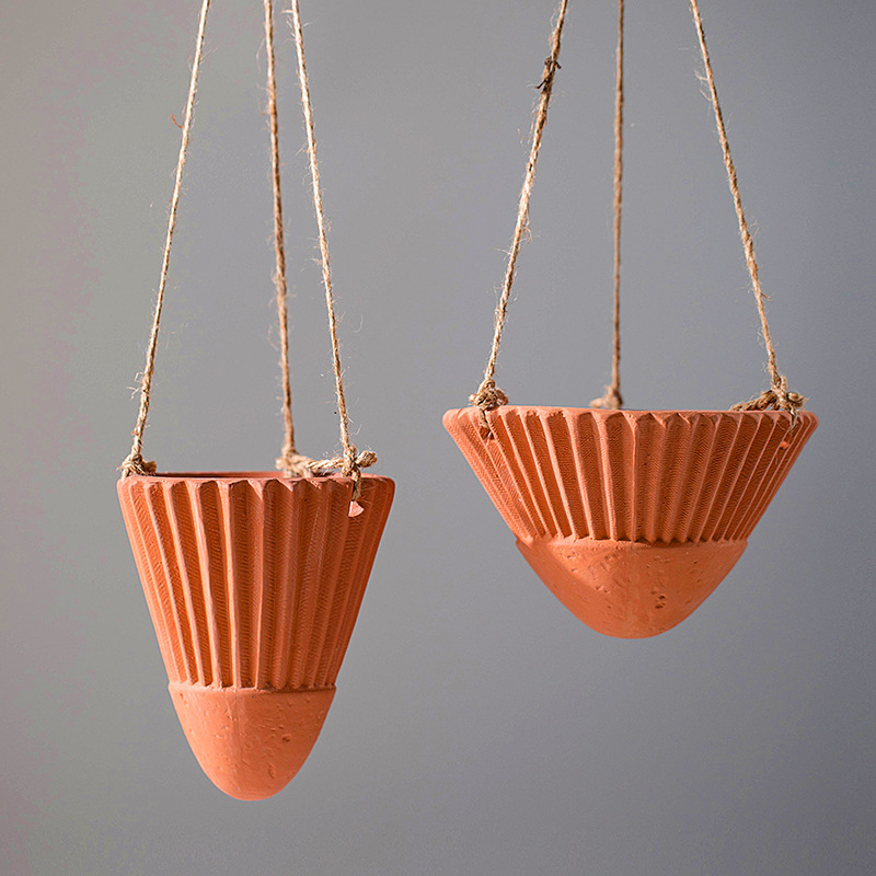 簡約現代陶瓷懸掛花瓶乾花插裝飾品擺件