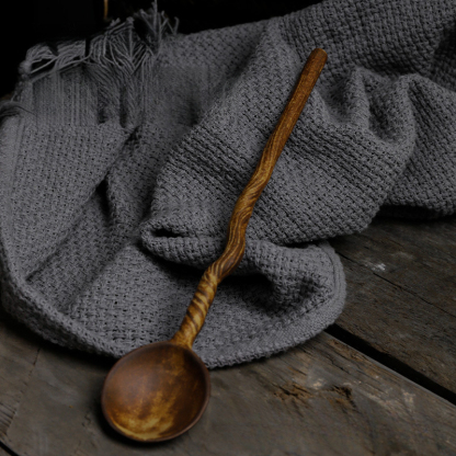 復古陶瓷創意樹枝陶瓷長柄咖啡攪拌勺