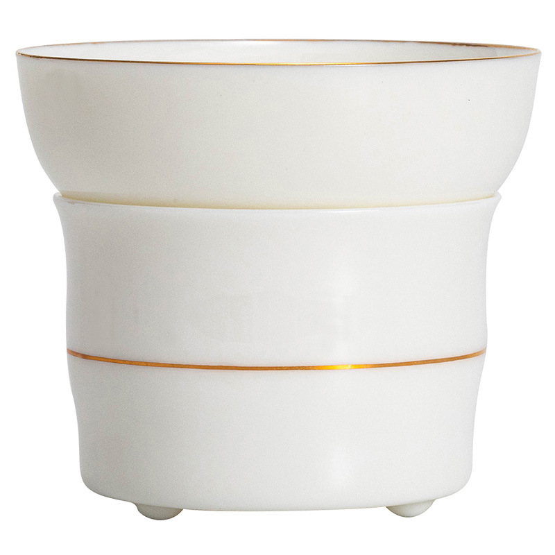 羊脂玉白瓷茶漏