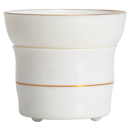 羊脂玉白瓷茶漏