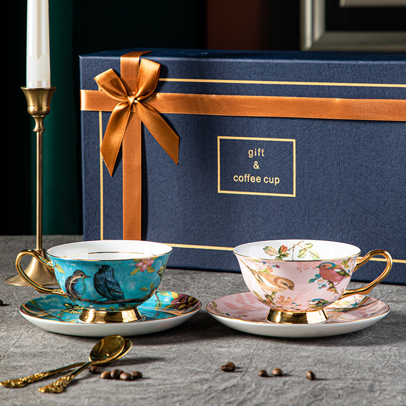 歐式田園風咖啡杯碟