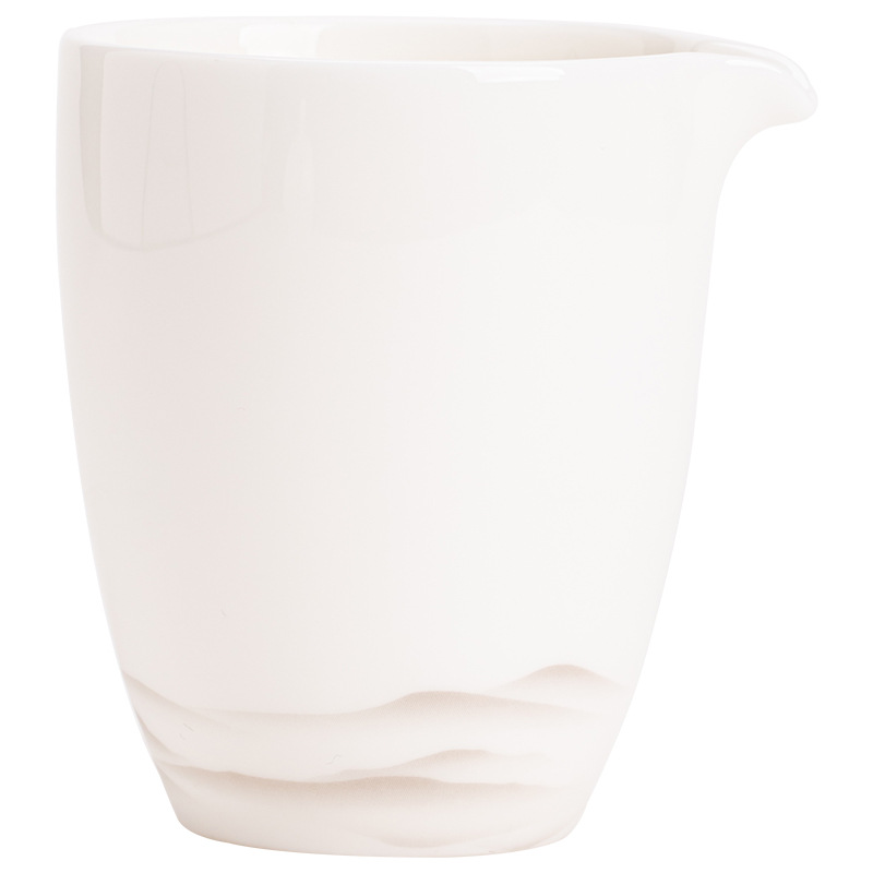 羊脂玉白瓷公道杯