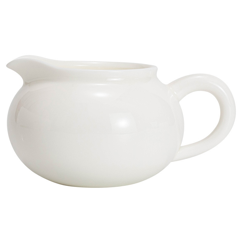 羊脂玉白瓷公道杯分茶器