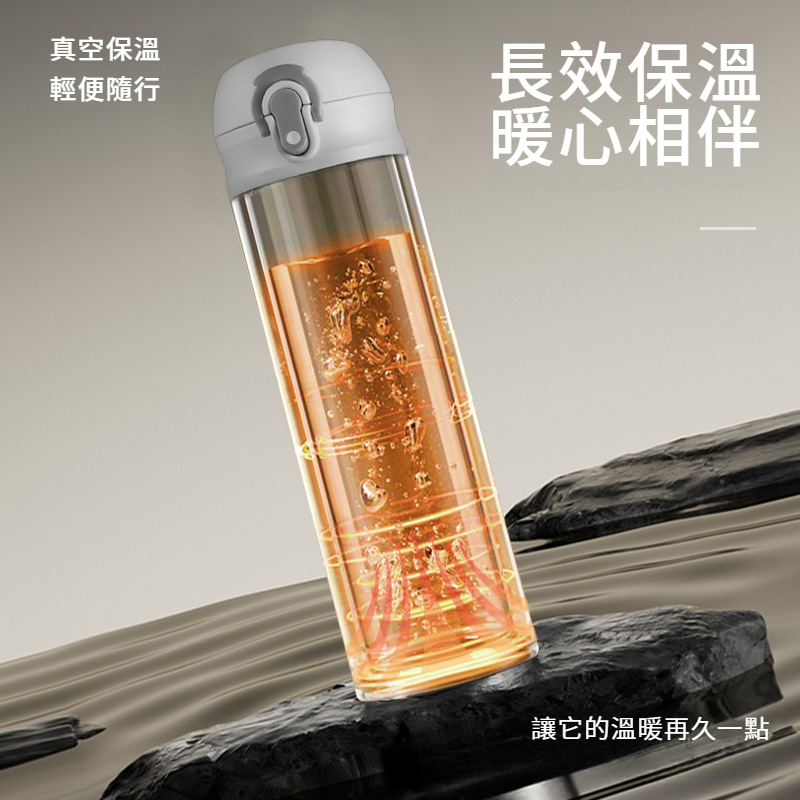 鈦杯內外純鈦彈跳保溫杯子