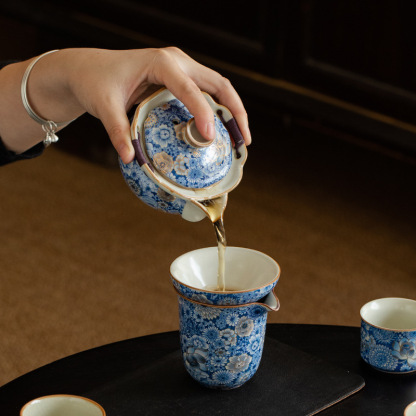 繁花大套裝禮盒裝套裝茶具套裝