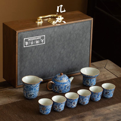 繁花復古高檔茶具套裝伴手禮