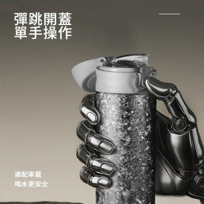 鈦杯內外純鈦彈跳保溫杯子