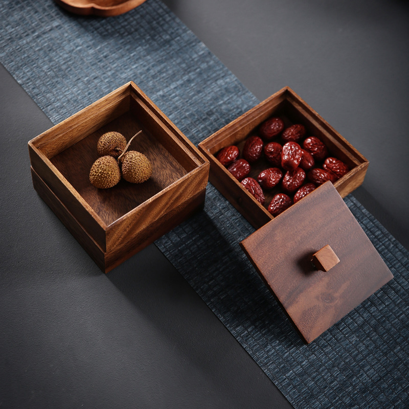 胡桃木幹果盒