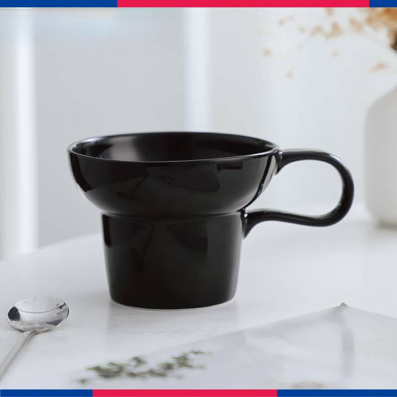 寬口陶瓷咖啡杯