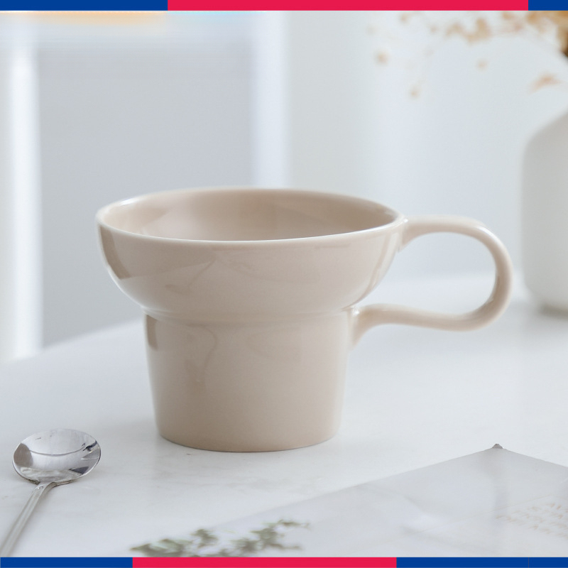 寬口陶瓷咖啡杯