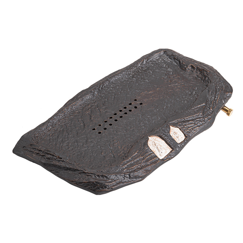 侘寂風復古粗陶幹泡盤