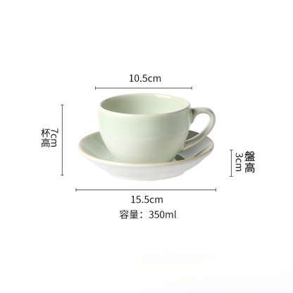 拿鐵拉花咖啡杯