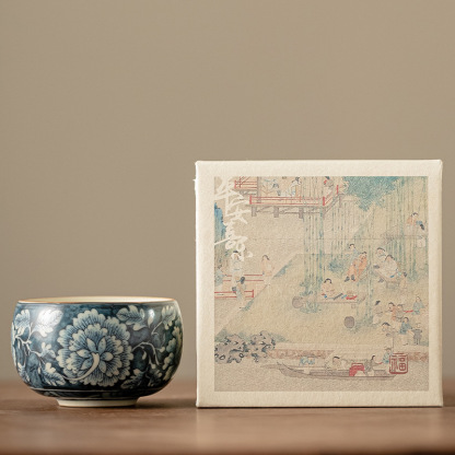 繁花仿古羅漢主人杯150ML