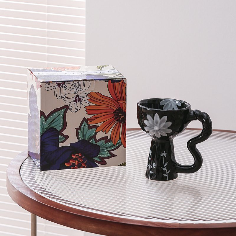 創意陶瓷高腳杯