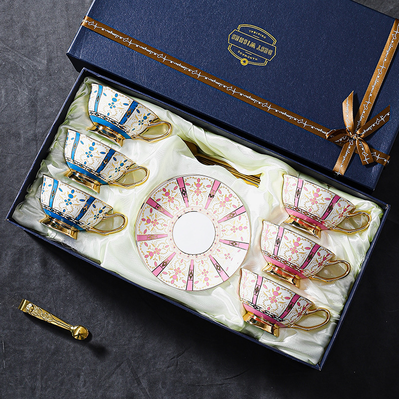 高檔精緻輕奢歐式咖啡杯碟套裝