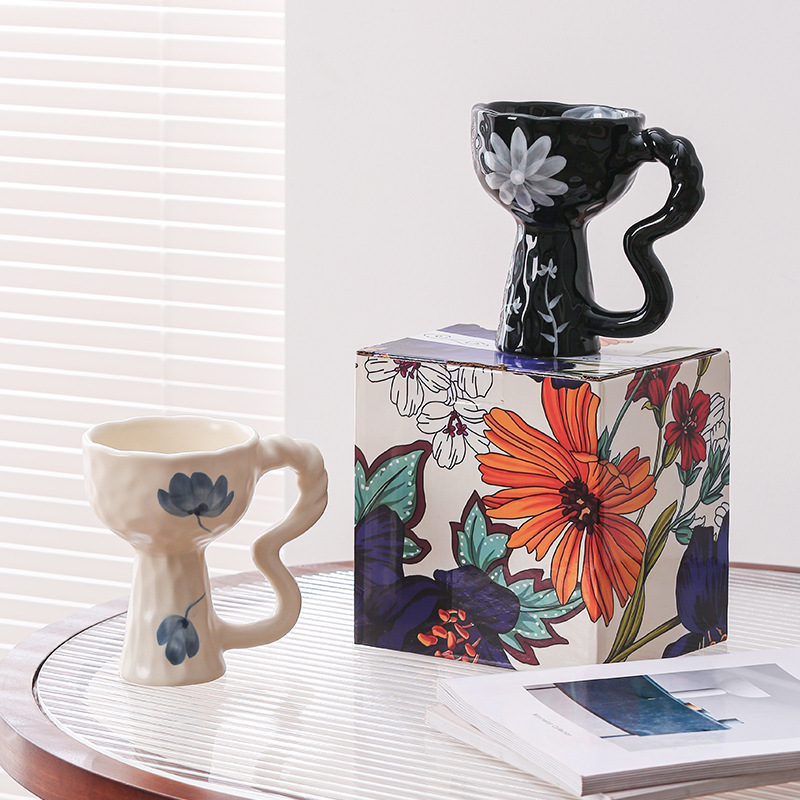 創意陶瓷高腳杯