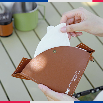 咖啡濾紙收納皮袋