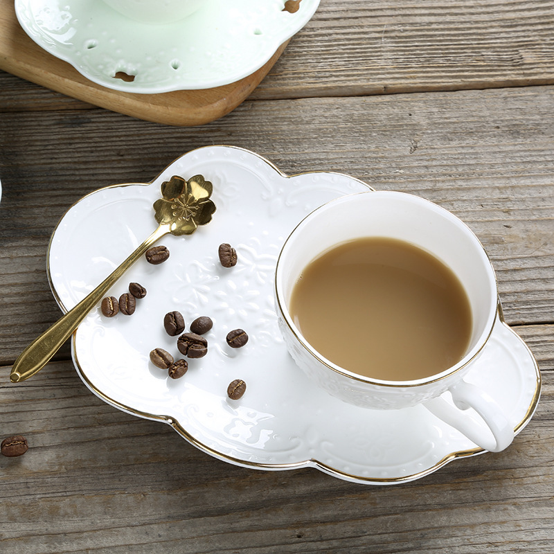 歐式浮雕咖啡杯