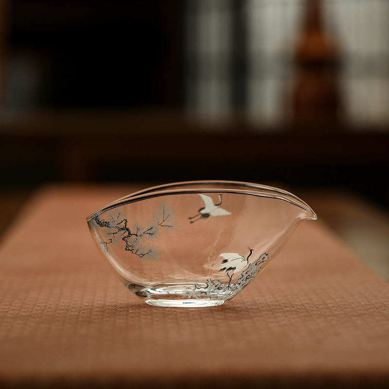 松鶴一葉扁舟日式公道杯