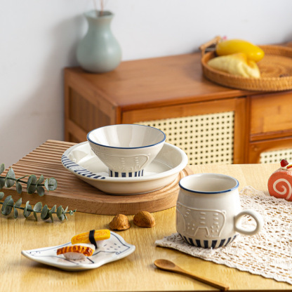 日式北極熊餐具卡通浮雕